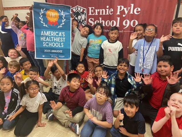 Congratulations to Ernie Pyle  for bringing named one of America’s Healthiest Schools!