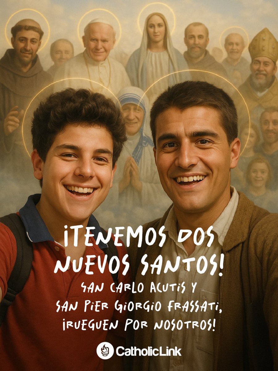 catholiclink_es's tweet photo. ¡Que emoción tan grande, tenemos dos nuevos santos! 😍✨🙏🏻🎉 https://t.co/AGNqm1HnOh