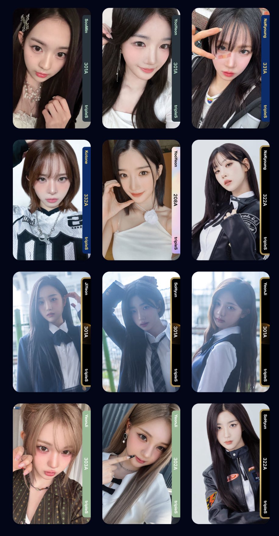 アイドル tripleS Objekt NaKyoung E304A JAPAN WAV tripleS WAV Japan 1st Fanclub REPLICA objekt Ever01 304