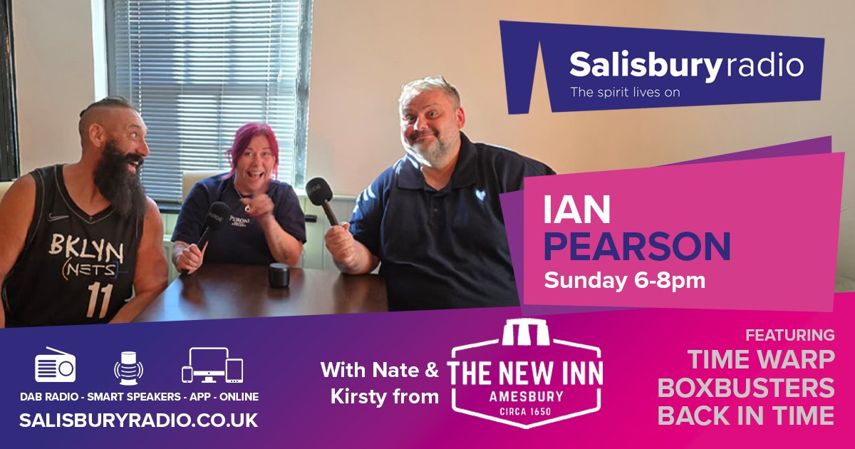 📻Tonight, at 6pm on <a href="/salisburyradio/">Salisbury Radio</a>, I'm joined by Nate &amp; Kirsty from The New Inn - Amesbury! Talking tasty food, good beer, history and ghostly tales. 🍻👻

📻 DAB ● 🗣️ Smart Speaker ● 📱 App ● 💻 Online
salisburyradio.co.uk
*It's probably the greatest show on #radio. 😉