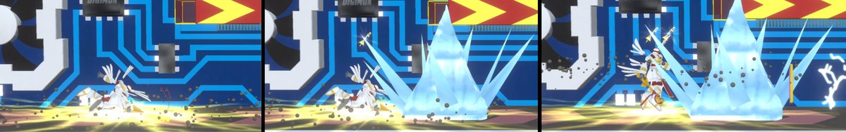 DRA_Remake's tweet photo. ClavisAngemon is a Digimon who collects keys to advance his skills. His neutral special has him unlock a portal ahead of himself, gaining to a max of 2 keys. A key is lost when taking 3 hits. Each key gained gives an effect to every special move!
#Clavisangemon #projectdigimon https://t.co/aY8PmLKccq