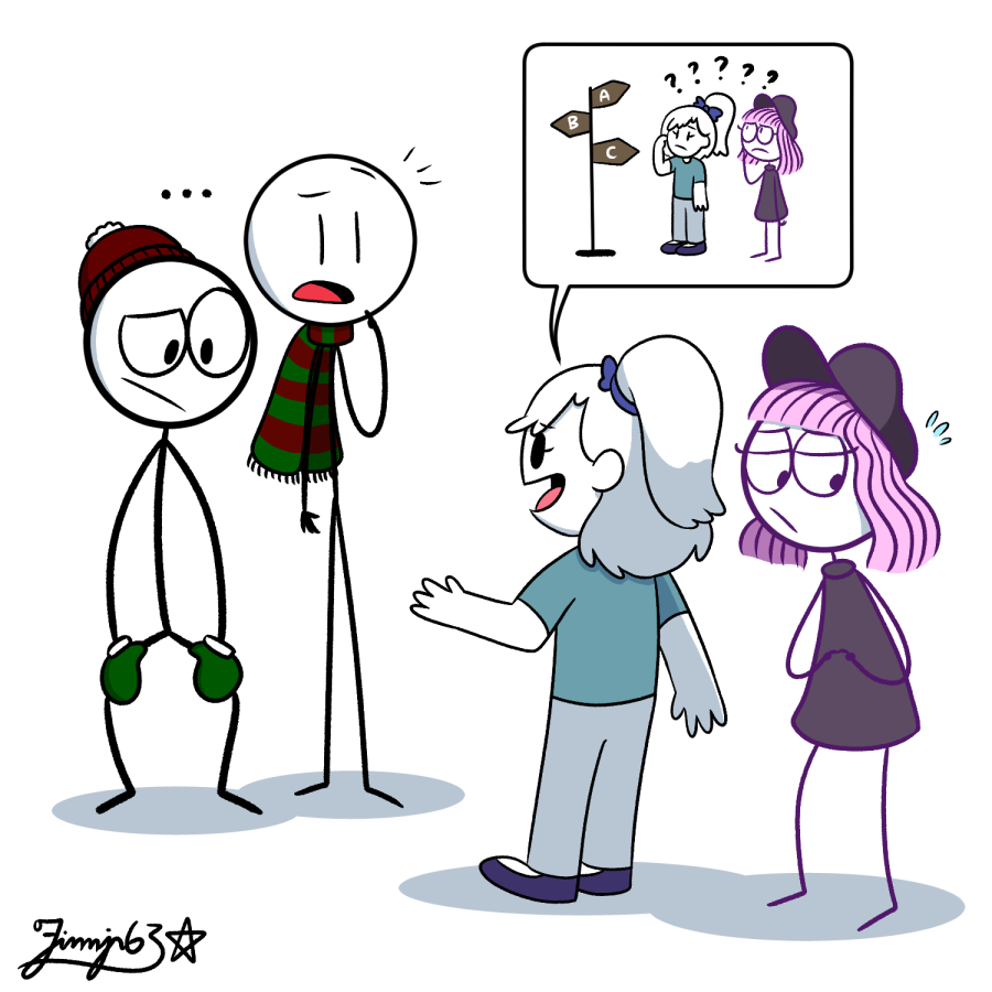 Lauren and CJ come across Jake and Chris, and ask for help in directions. They have been lost for a while now.