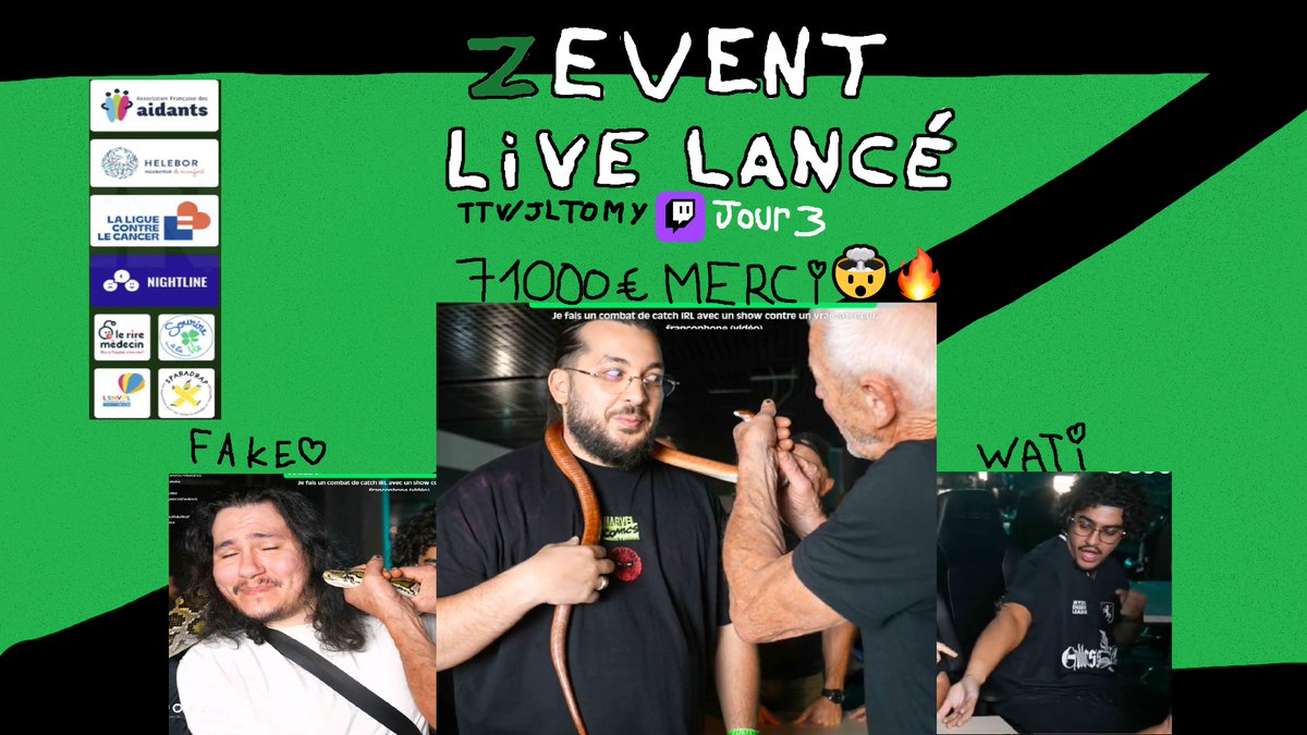 JLTomyTV's tweet photo. 🚨LIVE DÉTECTÉ !🚨

La troisième journée de ce #ZEVENT2025 commence !

Un ENOOORME MERCI pour les 71 000€ de dons vous êtes les boss ! https://t.co/ffAd5bEKJR