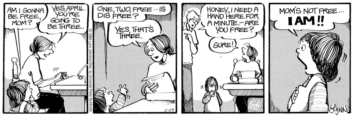 It's a simple misunderstanding... #funnycomic #lynnjohnston #cartoonist #momlife #comicstrip #fborfw