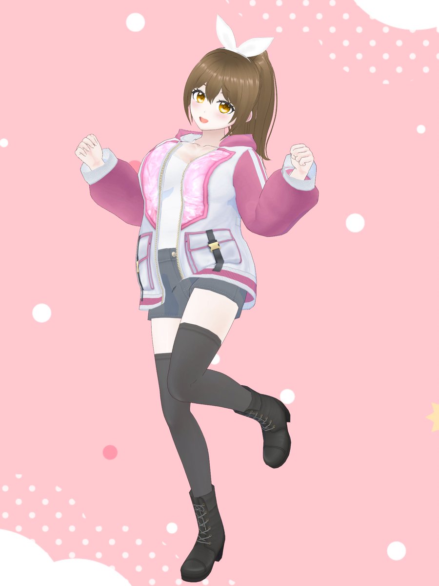 アバター新しくしてから初のこっちの服で撮ってみた！
#VRoid #VRMお人形遊び #Vtuber #私服
#VRoidファッション #あずフォト