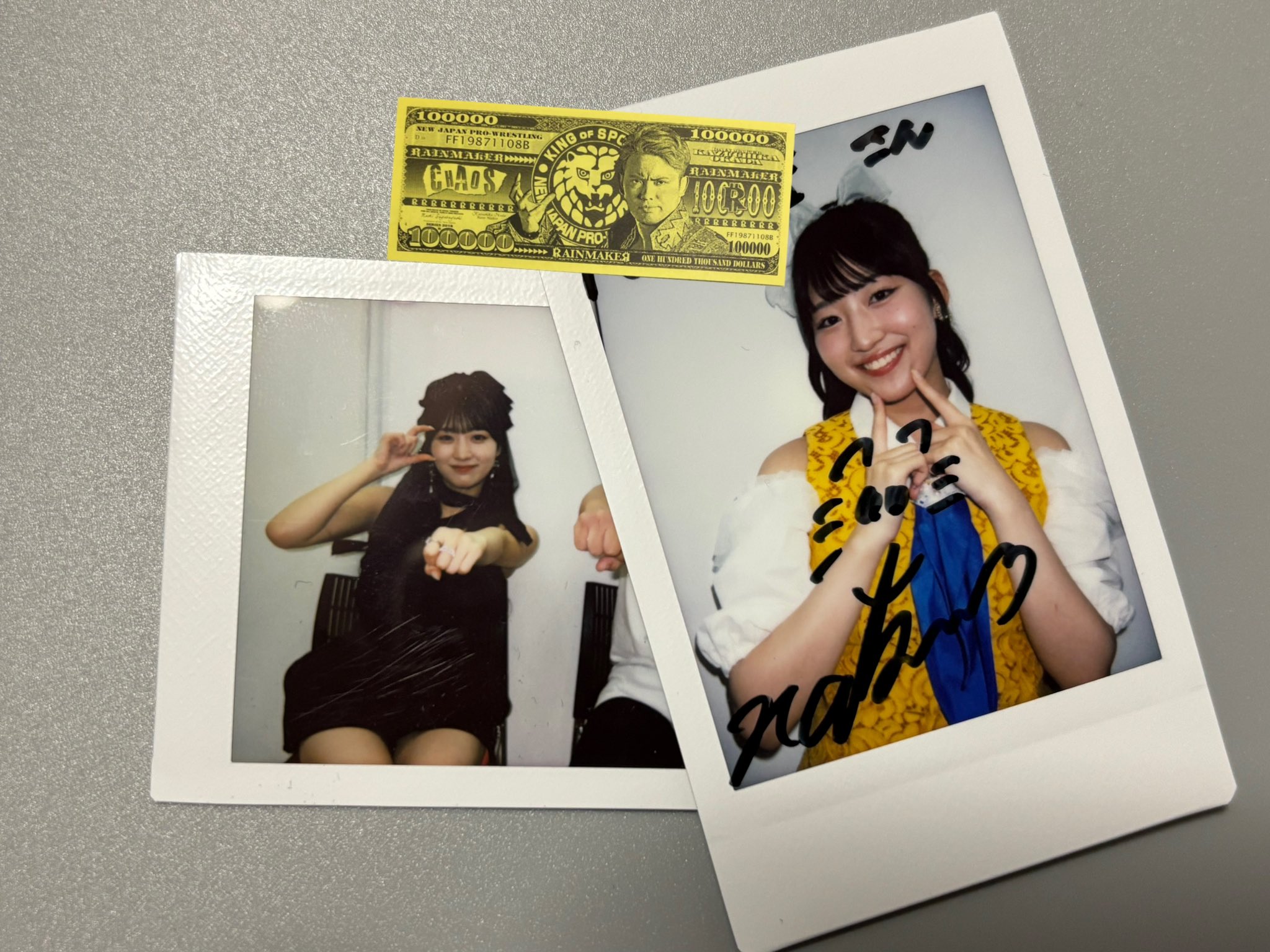 m*i様 &TEAM 月狼 撮り下ろしチェキ 直筆サイン K ケイ エンティーム &TEAM 月狼 撮り下ろしチェキ 直筆サイン K ケイ エンティーム