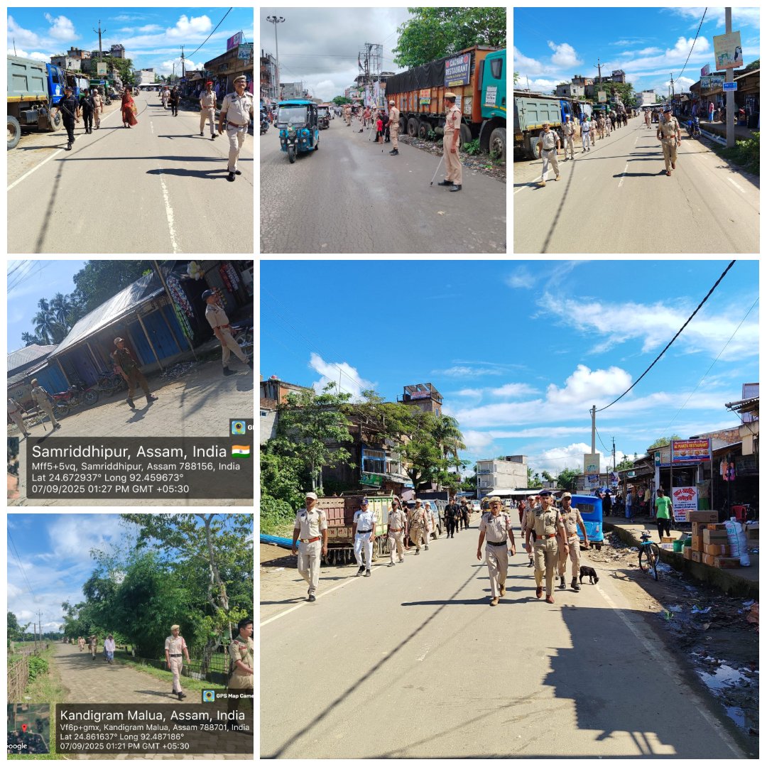 Sribhumi Police (@sribhumipolice) on Twitter photo Extensive area domination was carried out across multiple locations of the district to maintain law and order and curb illegal activities. <a href="/CMOfficeAssam/">Chief Minister Assam</a> <a href="/DGPAssamPolice/">DGP Assam</a> <a href="/assampolice/">Assam Police</a> <a href="/HardiSpeaks/">Hardi Singh</a> <a href="/KangkanJSaikia/">Kangkan Jyoti Saikia,IPS</a> Extensive area domination was carried out across multiple locations of the district to maintain law and order and curb illegal activities. <a href="/CMOfficeAssam/">Chief Minister Assam</a> <a href="/DGPAssamPolice/">DGP Assam</a> <a href="/assampolice/">Assam Police</a> <a href="/HardiSpeaks/">Hardi Singh</a> <a href="/KangkanJSaikia/">Kangkan Jyoti Saikia,IPS</a>