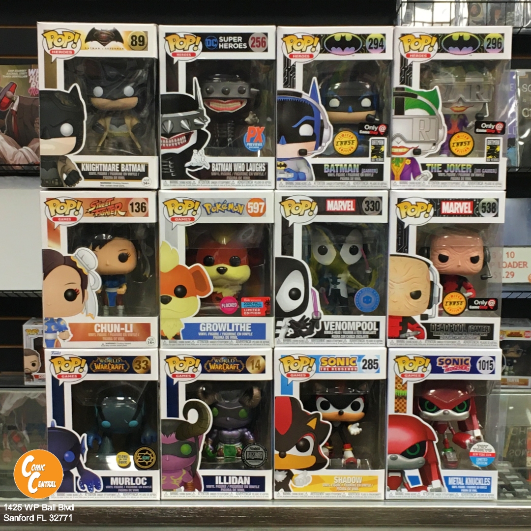 ComicCentralFL's tweet photo. New and restock items at Comic Central available starting 9.7.25! Stop in today to see what's new, or  new to you! #funkopop #funkopops #popfigures #funkopopvinyl #popcollector #funkomania #FunkoPOP #popvinyl #funkocollector #funkoaddict #funko #PopFigure #funkoshop #funkofan https://t.co/FI2ouBEzuz