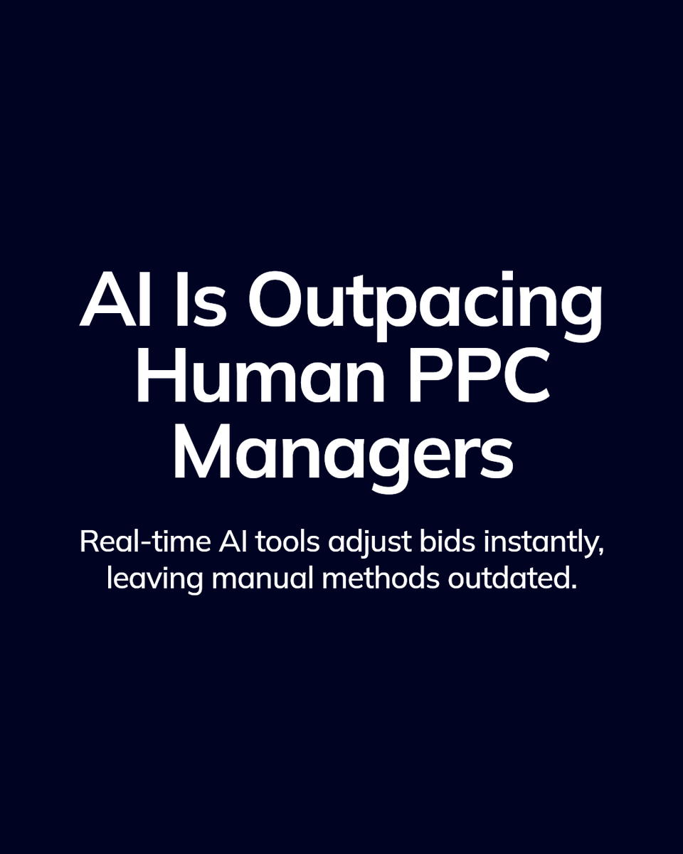 MV3Marketing's tweet photo. AI insights are transforming PPC. 

Forget manual adjustments. 

AI-driven tools analyze real-time data, optimizing bids and targeting with precision. 

Adapt or get left behind.

#MV3Marketing #DigitalAdvertising #AIinBusiness https://t.co/zON1dYmo7V