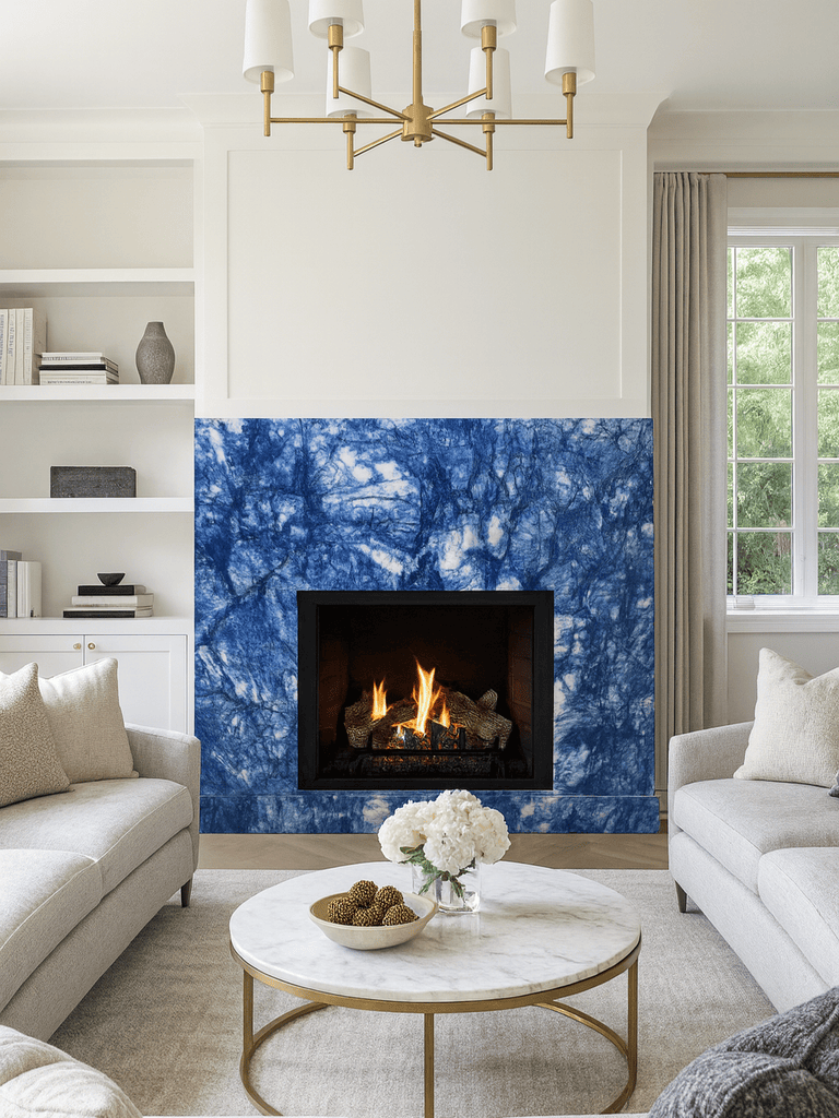 PacShore's tweet photo. Add a splash of opulence to your surroundings with Sapphire Blue quartzite. Sourced from Brazil, this luxurious stone offers rich blue hues that captivate and inspire. Perfect for those who crave beauty and resilience in their design journey. https://t.co/1R9AZReTPe