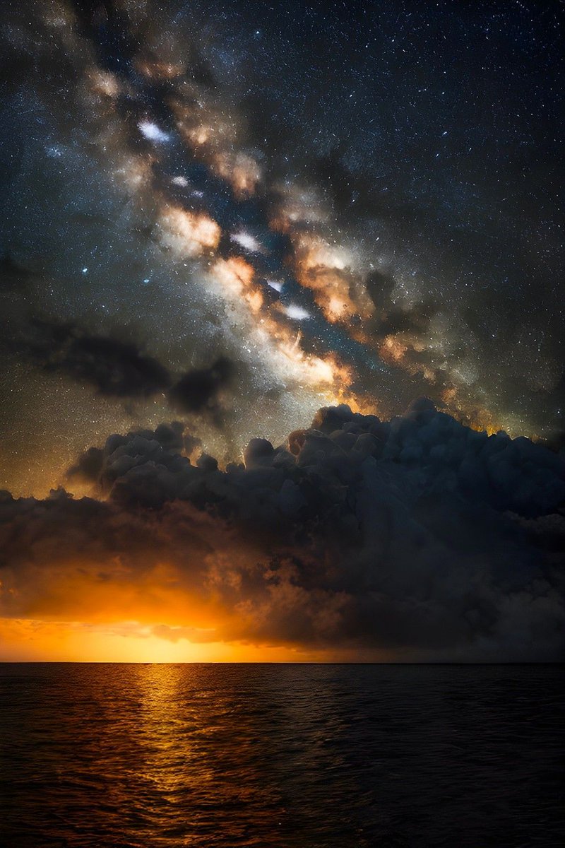 aearthic's tweet image. The stars blaze against a velvet sky, reminding me that even in the dark, the universe is alive with infinite fire. 🌌✨💫

#MilkyWayMagic #StarrySky #InfiniteWonder #CosmicDreams