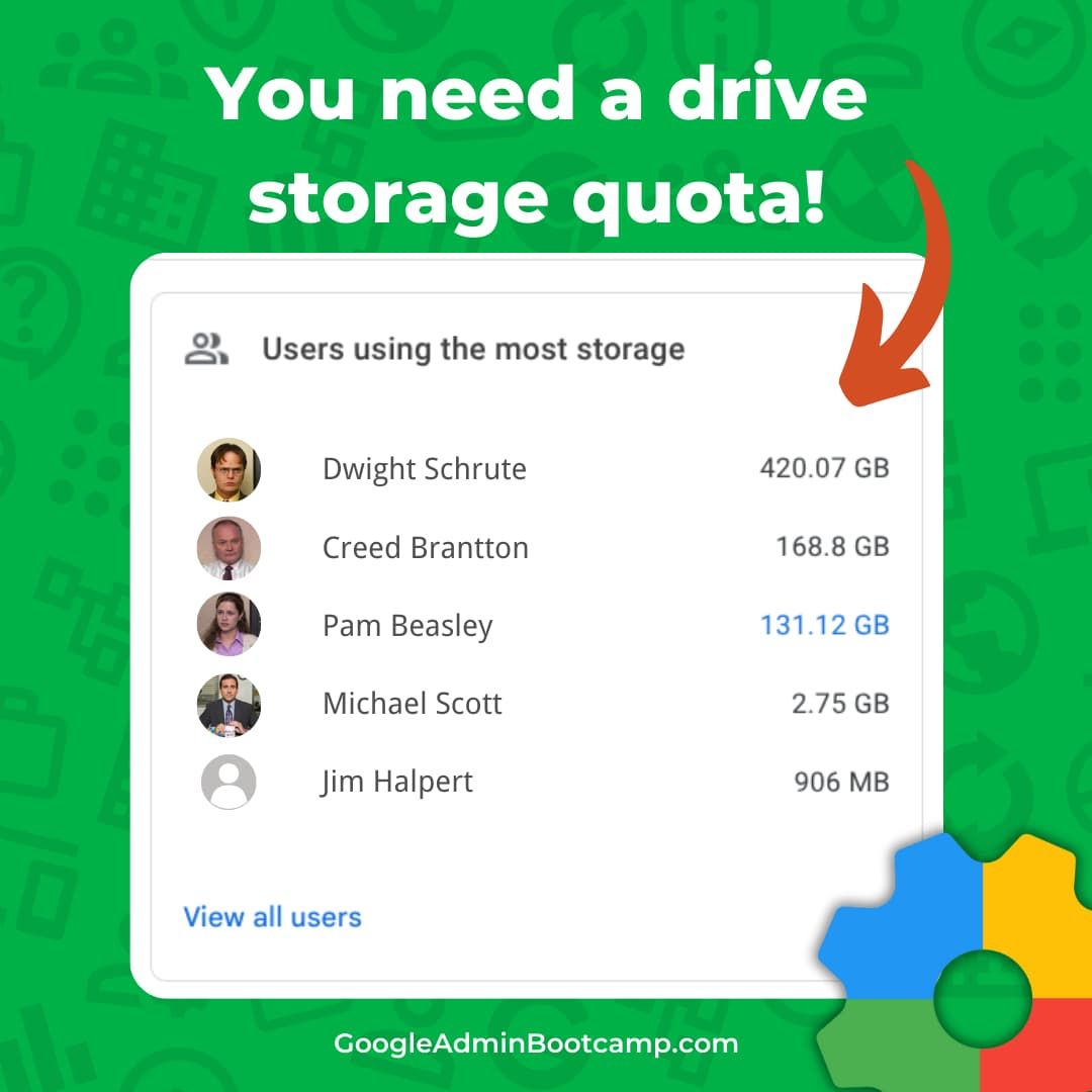 jrsowash's tweet image. Why does that student have so much data in Google Drive?

It might be time to set up a storage quota: googleadminbootcamp.com/what-are-your-…

#GoogleEDU #ITadmin