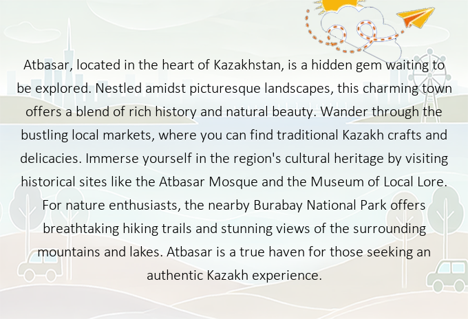 EclecticFlights's tweet image. Discover the Paradise of Atbasar, Kazakstan: Your Next Unforgettable Getaway Awaits! Ready to explore? Find cheap flights there now! ✈️ fly.eclectic.flights/flights/flight… #Atbasar #Kazakstan #FlyEclectic #TravelWithUs #NewAdventures