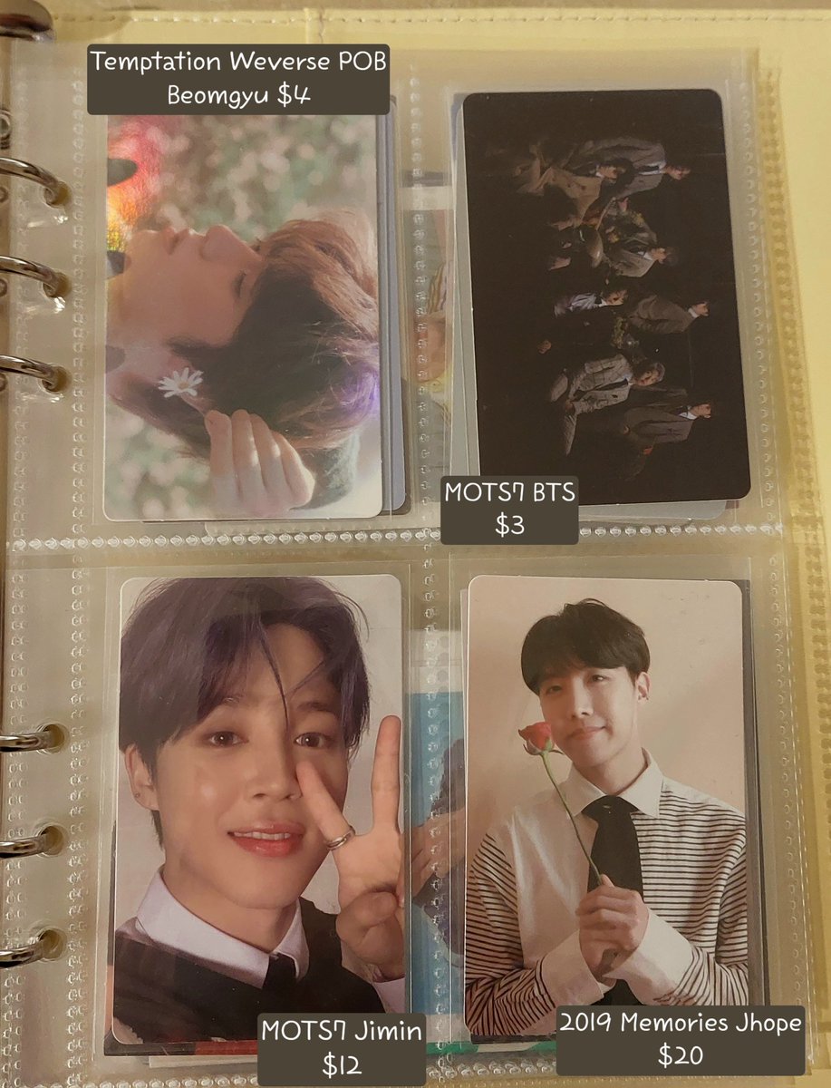 shth_txt's tweet photo. [HELP RT]
Kpop photocards albums wts
포카 양도

💰Price in usd, but totally willing to sell for cheaper so please DM if interested
❗️Discount/free stuff if you buy more than one :)
✈️USA/Canada shipping $1, WW $2

Also have albums so DM for more info!

#BTS #ATEEZ #SEVENTEEN https://t.co/3qtVdHMjO5