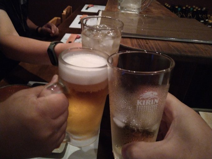 G-2氏と合流し、再びカンパーイ! 