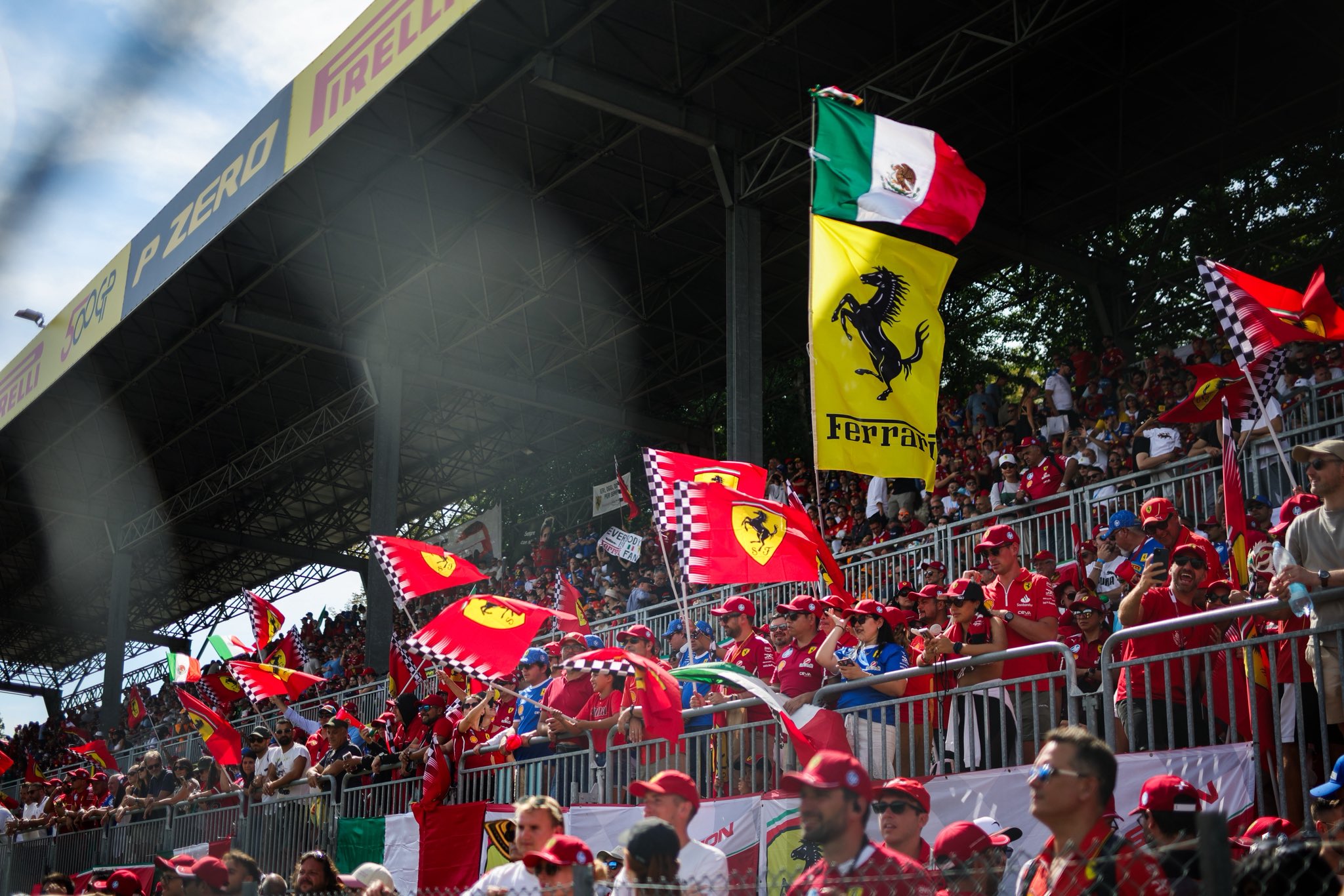 No Ferrari driver on the Monza podium this year