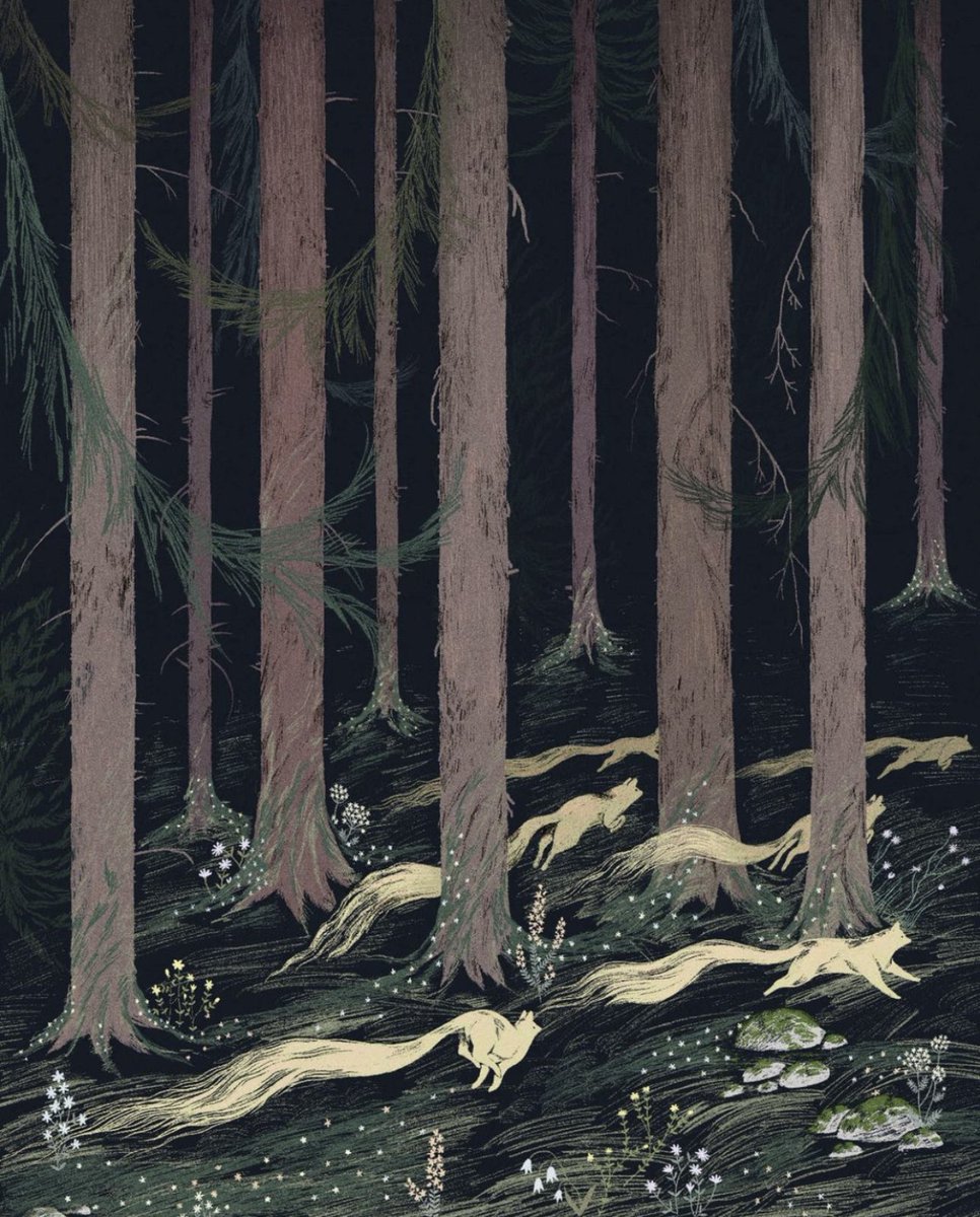 Fairy Foxes by Finnish artist Emmi-Riikka