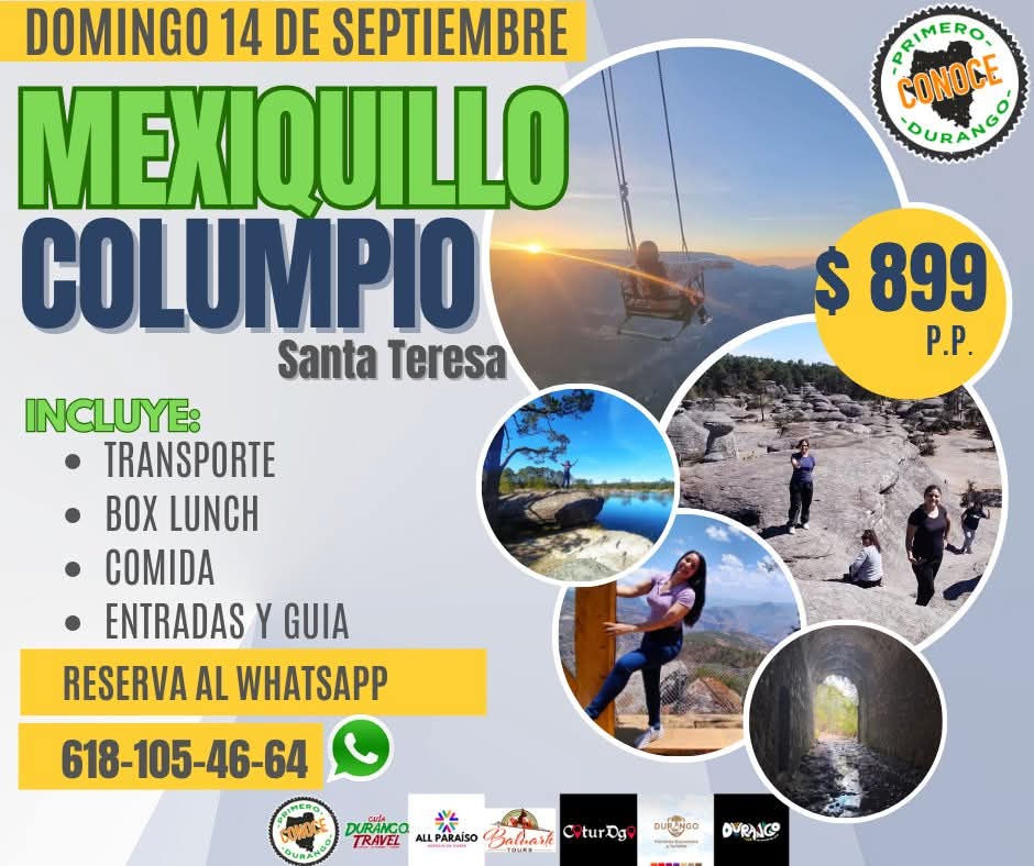 baluartetours1's tweet photo. Vámonos el próximo domingo a conocer este hermoso lugar... WhatsApp 6181054664 https://t.co/jebT3RR4Gi