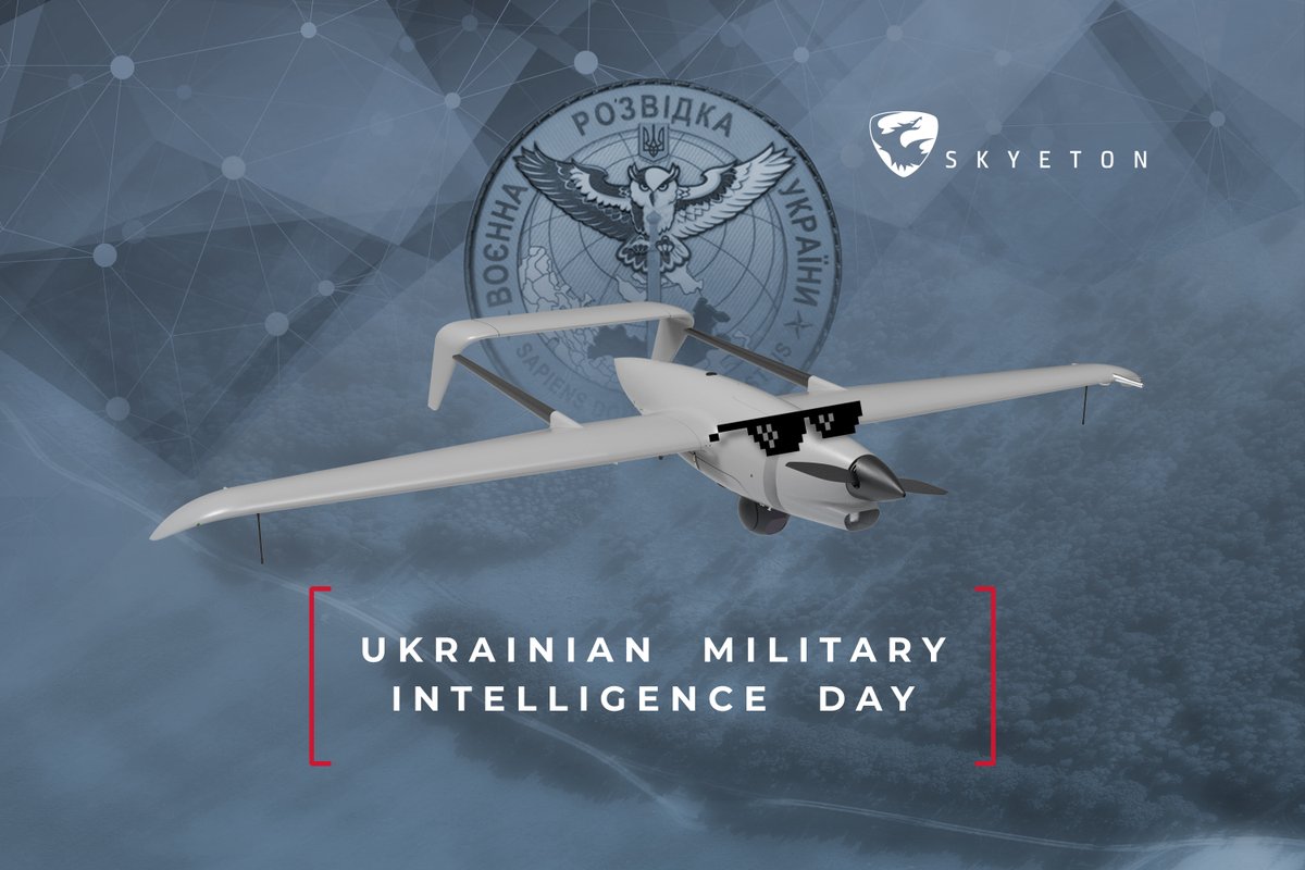 Honoring Ukraine’s Military Intelligence Day — grateful to HUR for their decisive work. Skyeton stands with you