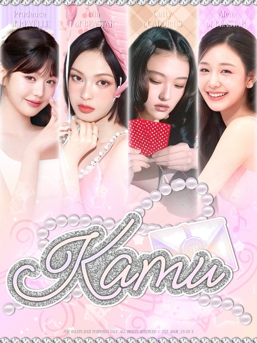 ️ ️ 

⠀⠀ ⠀  ⠀𓇬 𓎢𓎠𓎟  𓊆  𝓚𝐚𝐦𝐮  𓊇  𓎟𓎠𓎡 𓇬

⠀ ⠀⠀⠀  Kolaborasi yang kan buat 𝒌𝒂𝒎𝒖
⠀ ⠀⠀⠀  tersipu  malu.  Sapalah  mereka:
⠀ ⠀⠀⠀  Catty,  Prudence,  Nia  dan  Alea
⠀ ⠀⠀⠀ 
⠀ ⠀⠀⠀  𝗖͟𝗢͟𝗠͟𝗜͟𝗡͟𝗚͟ 𝗦͟𝗢͟𝗢͟𝗡 ˖᯽ ݁˖ 08.09.2025

  ️