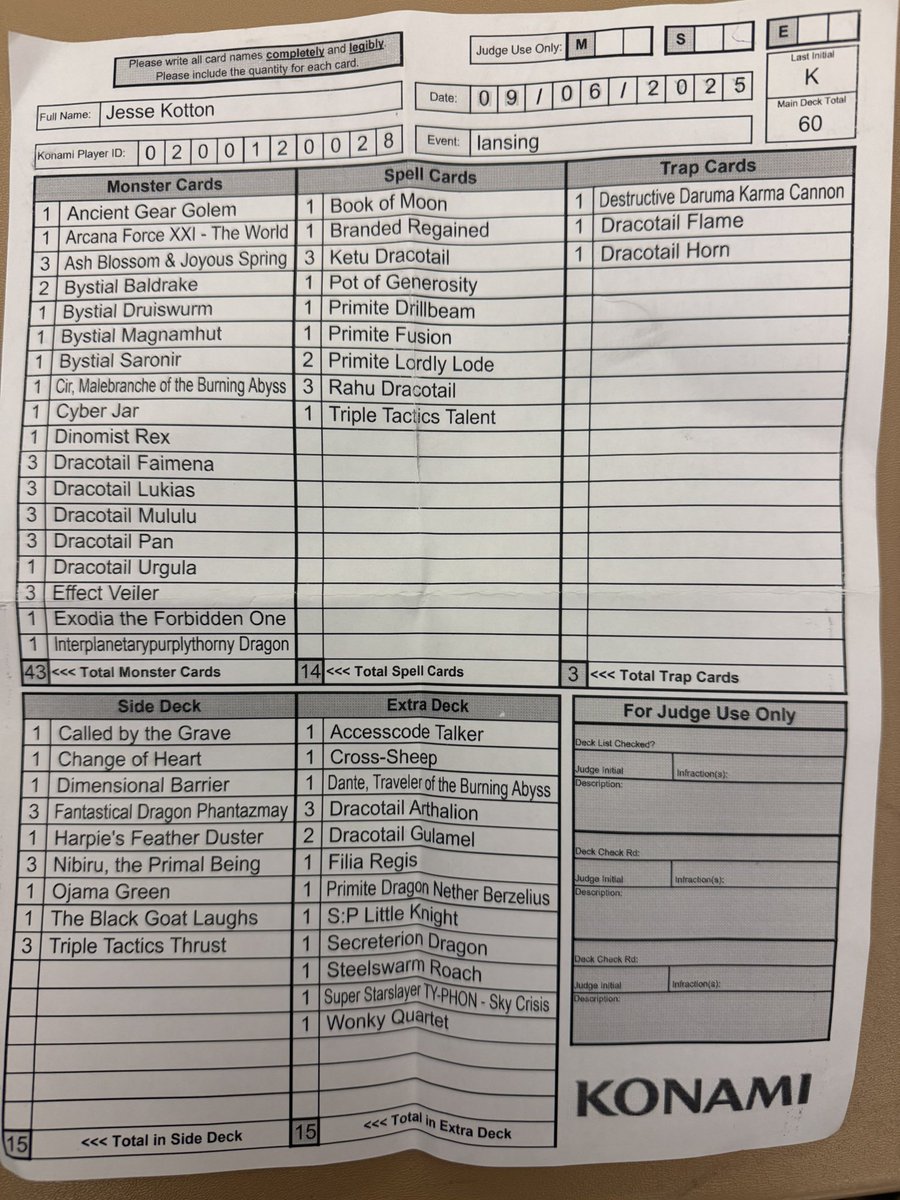 10 time Champion <a href="/KottonJesse/">Jesse Kotton</a>’s Regional Deck😭😭😭