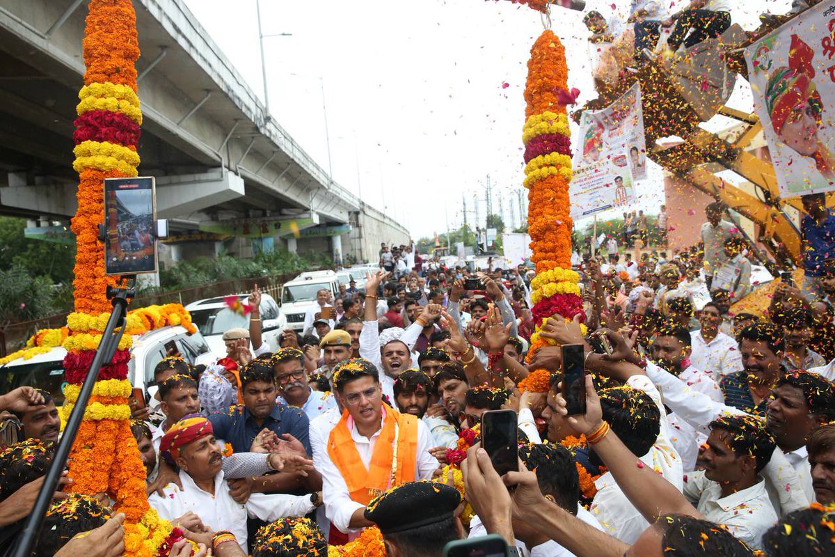 SachinPilot's tweet photo. On my way to Sanwaliya Seth Dham https://t.co/CGSZVQhFsV