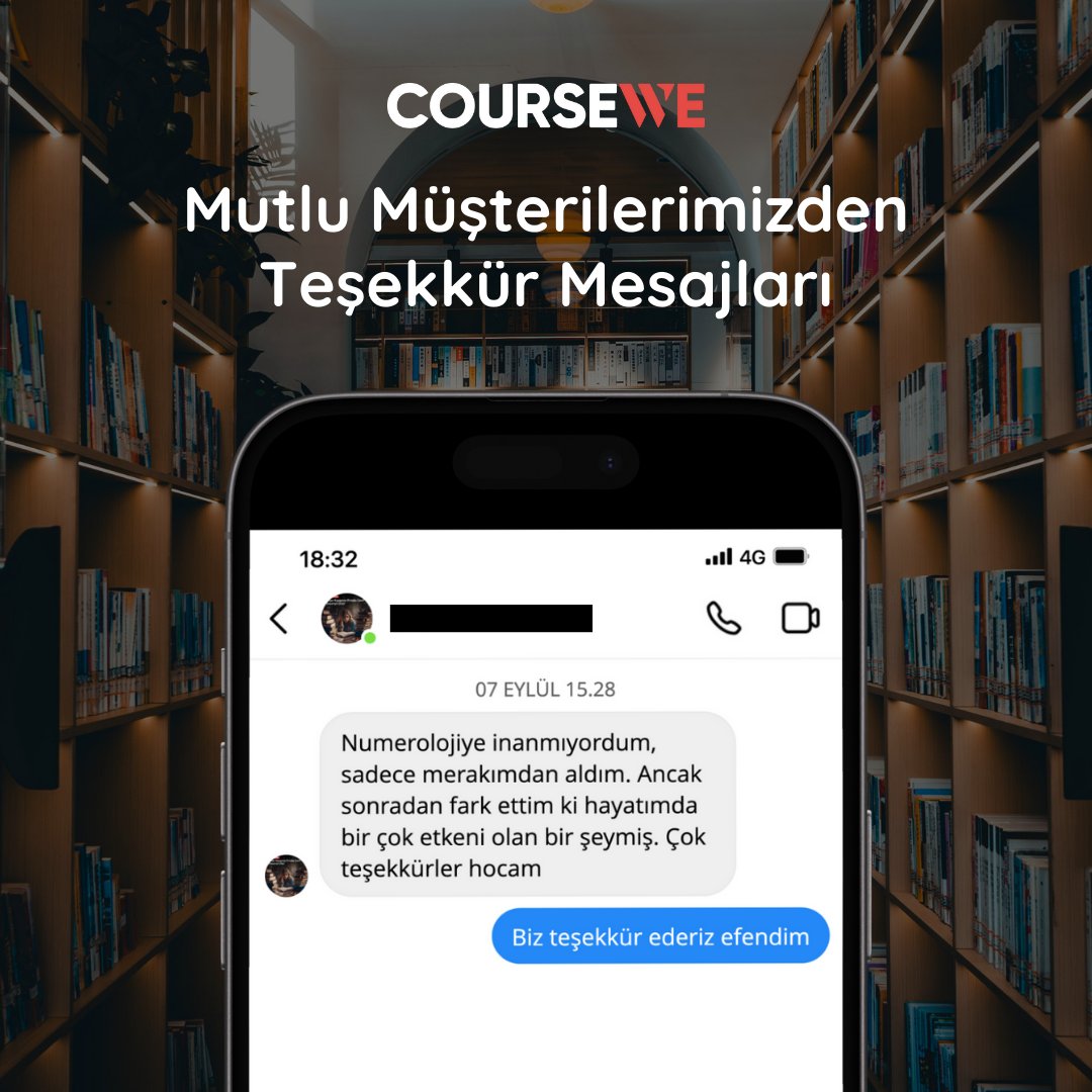 Coursewe.com’dan aldıkları Biyoenerji, Numeroloji, İkna Metotları ve Tarot Ekitaplarımız hakkında gelen samimi geri dönüşler bizi çok mutlu ediyor! 🧠✨ Siz de bu harika ürünlerle kendinizi keşfetmek isterseniz, sitemizi ziyaret edin.
