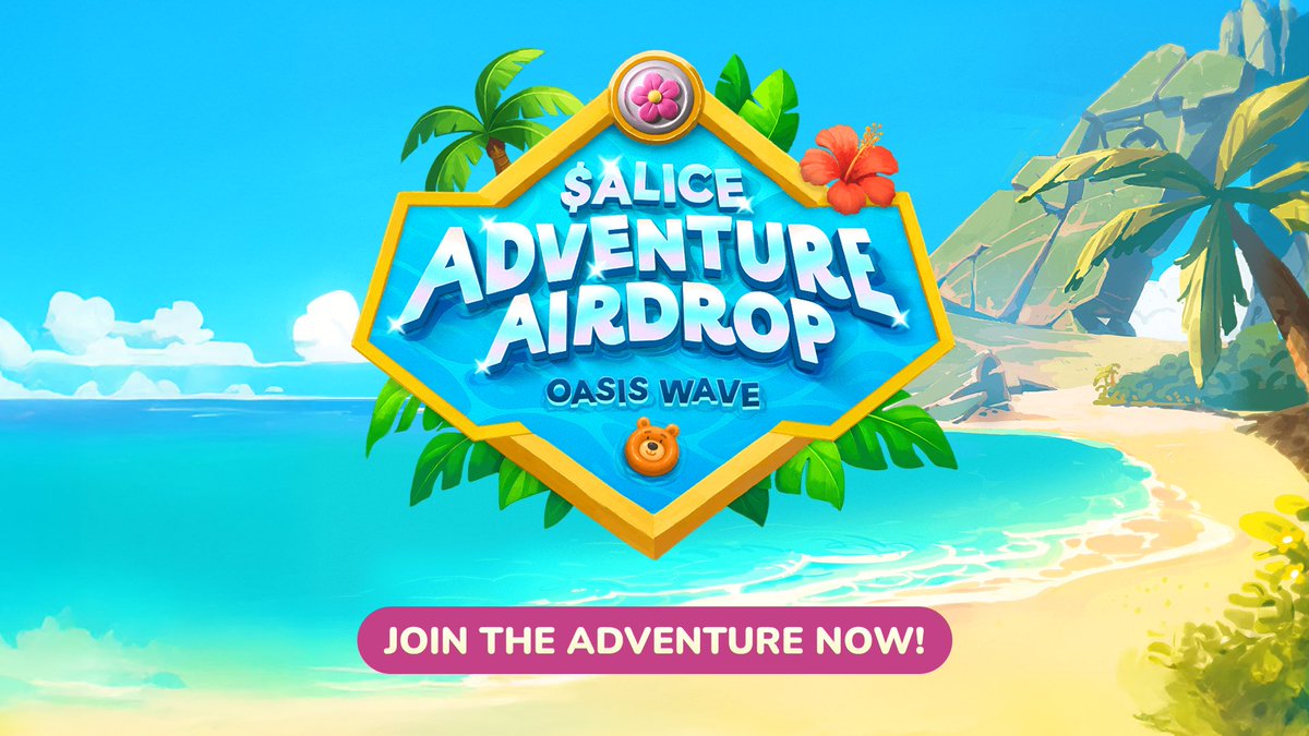 MyNeighborAlice's tweet photo. 🌴 The Oasis Wave 3 is still live for everyone who wants to join, Neighbors!

Have you completed the latest in-game tasks yet? 🪙

With 100,000 $ALICE in the prize pool, every mission is your chance to climb higher on the leaderboard.
👉 Jump into Lummelunda
👉 Play, earn points, and redeem rewards

Don’t let this wave pass you by - the Adventure is waiting for you 🌸