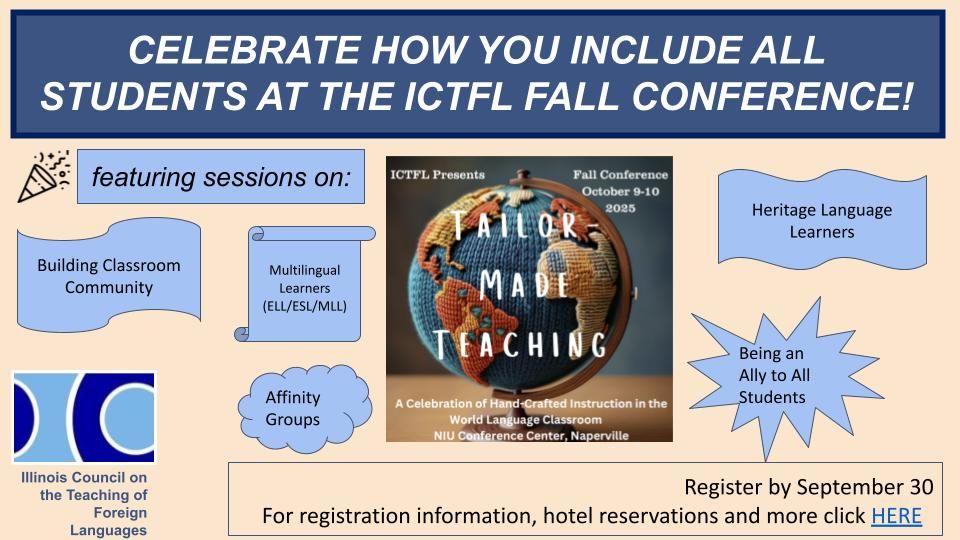 Don't miss joining us at ICTFL 25! Register by September 30! buff.ly/kQkb9yA