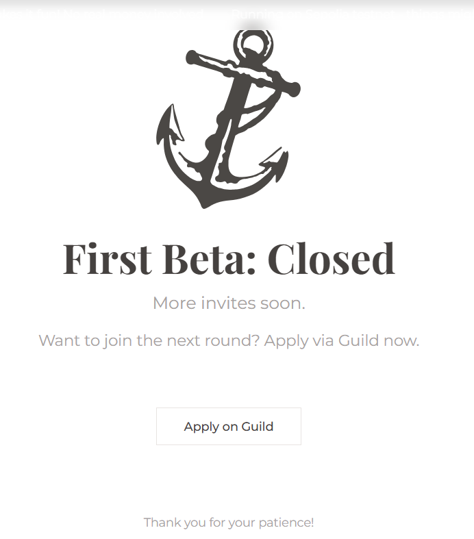 Not enough people join <a href="/deberrys_xyz/">deBerry's</a> beta tester

Mr. <a href="/randhindi/">Rand</a>  Founder of <a href="/zama/"></a> just give a advice for us. 

Now you know what to do

✅Link to join guild.xyz/deberrys

✅Just 1000 slot 

Come and get your chance ASAP

#ZamaCreatorProgram