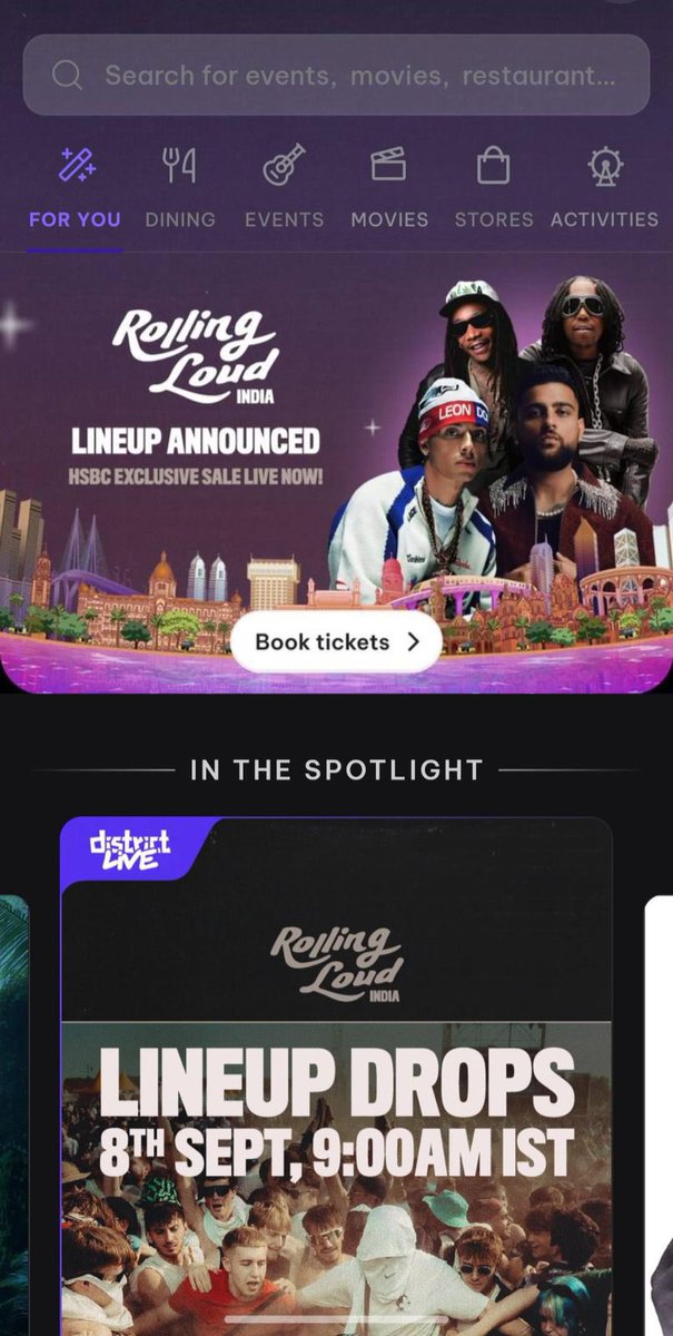 FashHunny's tweet photo. Line up drop karne ka tareeka Kafi subtle @RollingStoneIN 😌😏😏 @RollingLoud https://t.co/cH31TdPITT