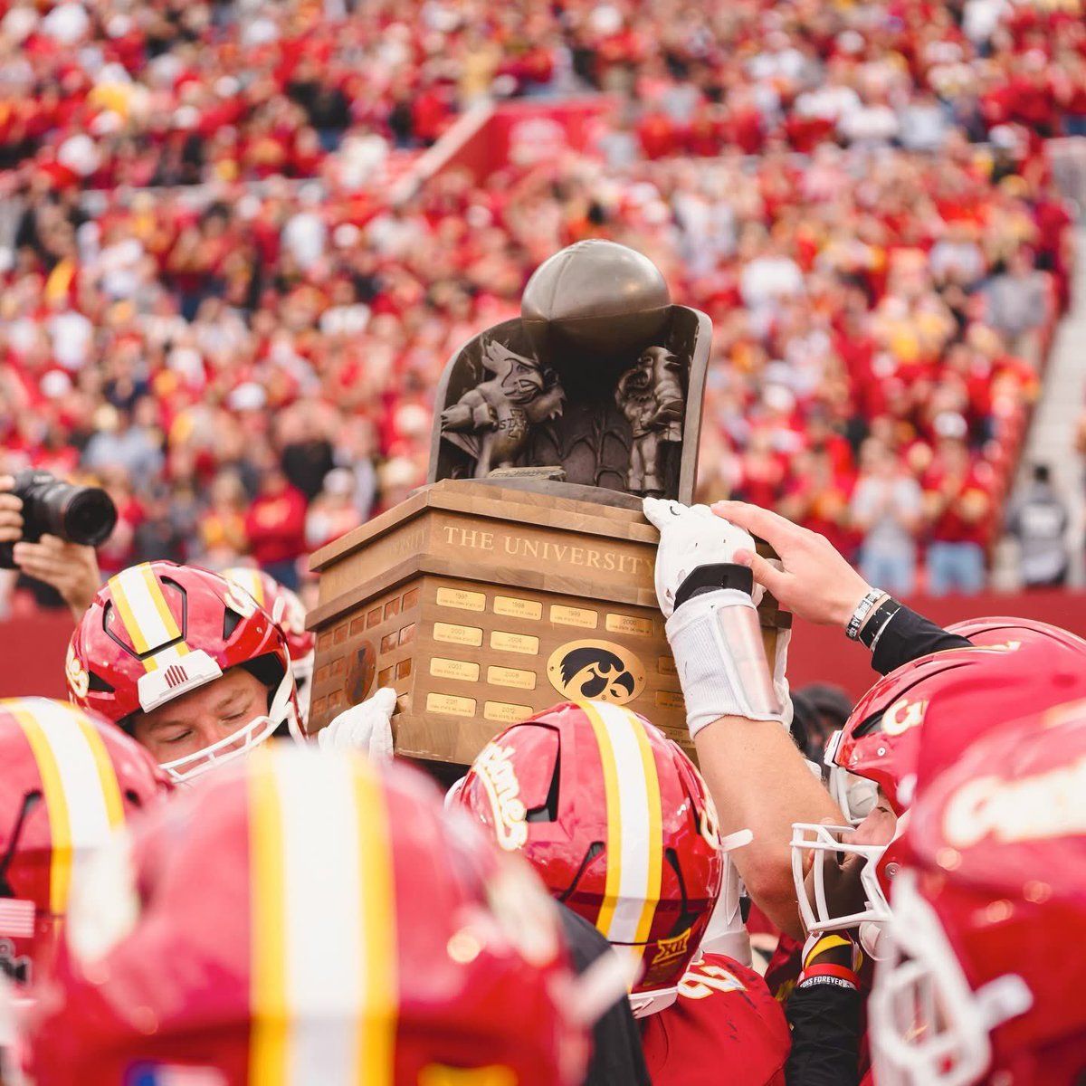 After another Classic CyHawk game, Hawkeyes totaled 214 yards of offense, which adds $642.00 to the donation from CKF to the <a href="/UIchildrens/">UI Health Care Stead Family Children's Hospital</a>!

The Cyclones racked up 238 yards of offense. Iowa State added $714.00 to the total donation to <a href="/blankchildrens/">Blank Children's</a> Hospital! #CKF #FTK