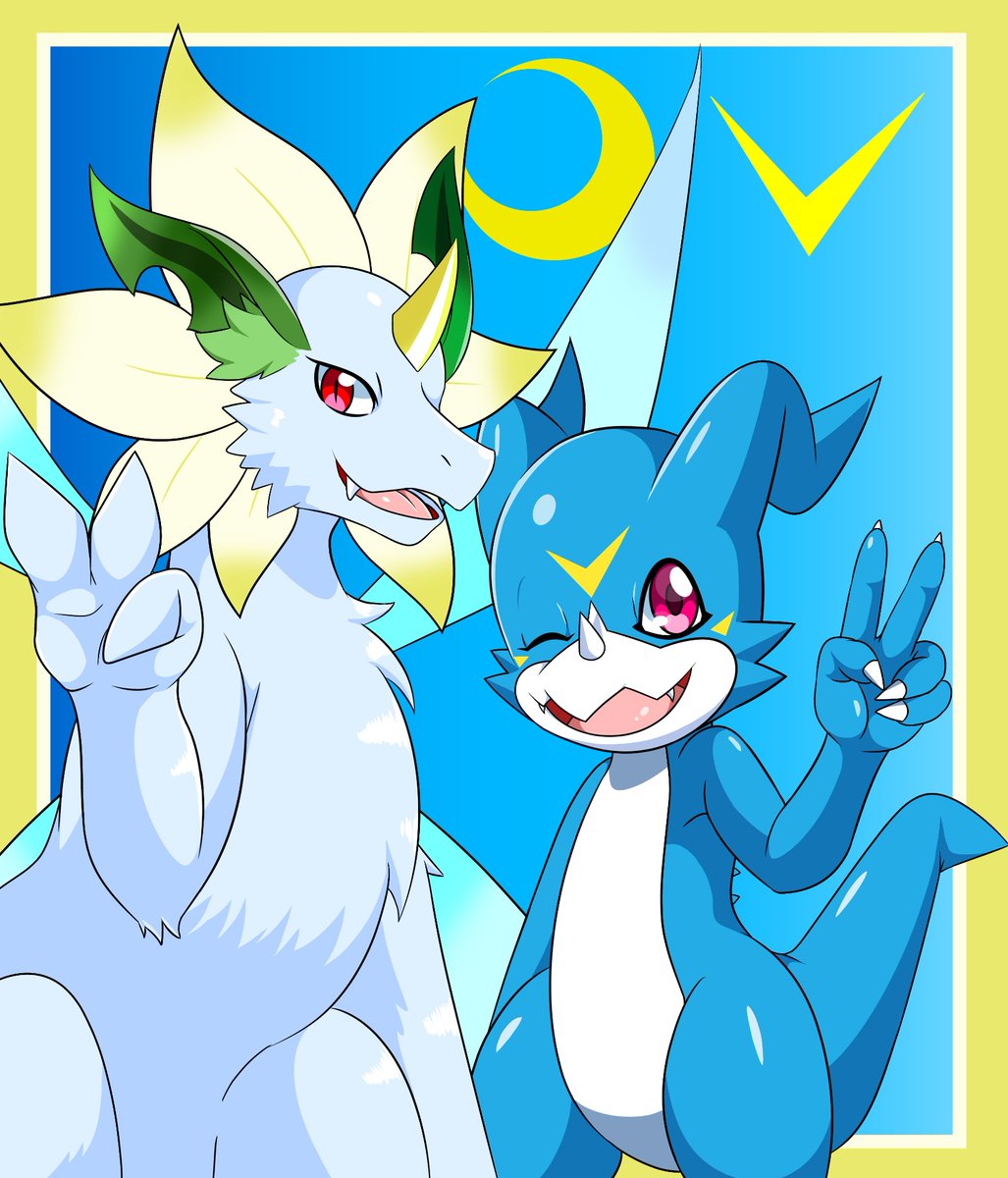 tYqDI6VwDj0qEuM's tweet photo. #DinArt
ディナさんは私と同じくブイモンが一番の推しだそうなので、並べて描いてみました！✌️✌️ https://t.co/7B8jIphbvi