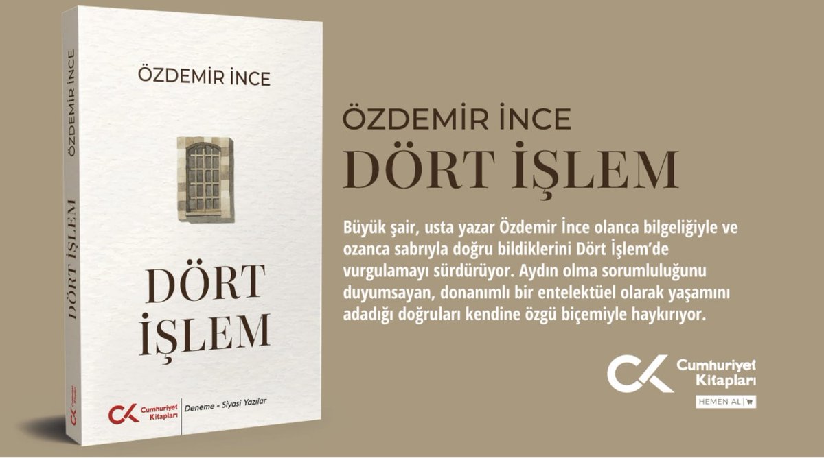 ÖZDEMİR İNCE’NİN SON KİTABI OKUNMALI
⁦<a href="/KitapKulubu/">Cumhuriyet Kitapları</a>⁩ ⁦<a href="/BerrinKrdnz/">Berrin Karadeniz</a>⁩ ⁦<a href="/CumKitap/">Cumhuriyet Kitap Eki</a>⁩