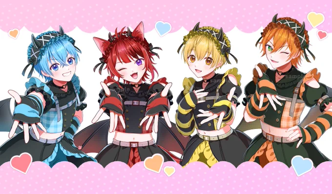お知らせ すとぷり様「かりすまでびるっ!」MVのセリフパートなど一部イラスト担当させていただきました