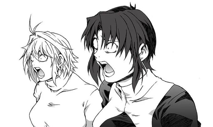#女の子二人のイラストを貼る見た人もやる 