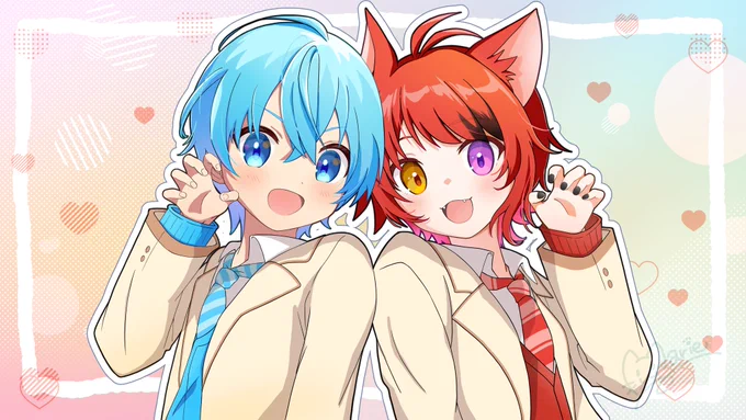 【お仕事】 #すとぷり 様『かりすまでびるっ!』 MVの一部イラスト、莉犬くんところんくんを描かせていただきました! 踊りたくなるクセになっちゃうかわいいダンス沢山観てね ありがとうございましたー