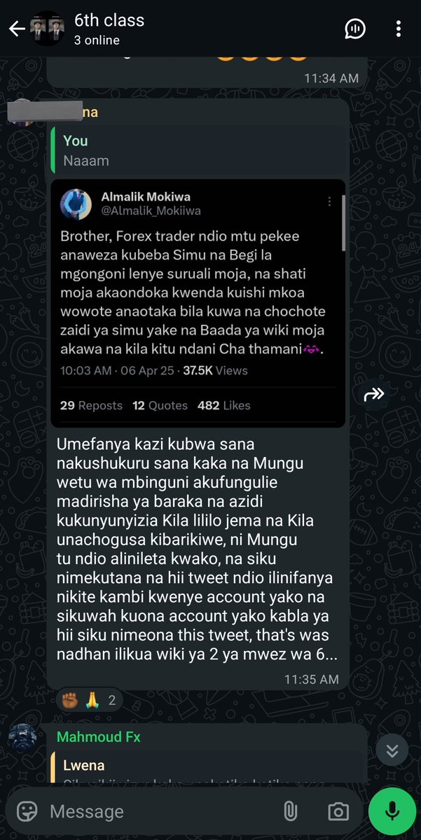Almalik_Mokiiwa's tweet image. One post (I posted miezi iliyopita) had the Impact on someone's Trading Career!

Tulianza Show Julai 3...

Two weeks trading Journals (Nimeweka chini hapo). Ndani ya wiki mbili, Loss ni MOJA.

Am DONE......✅✌