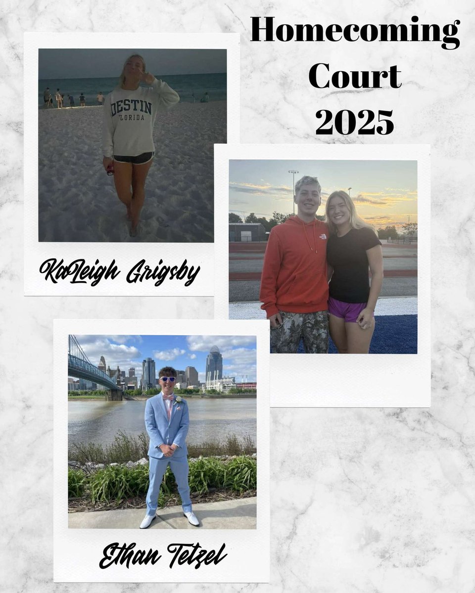 Congratulations to 5 of our seniors who were selected to the Homecoming Court!👑