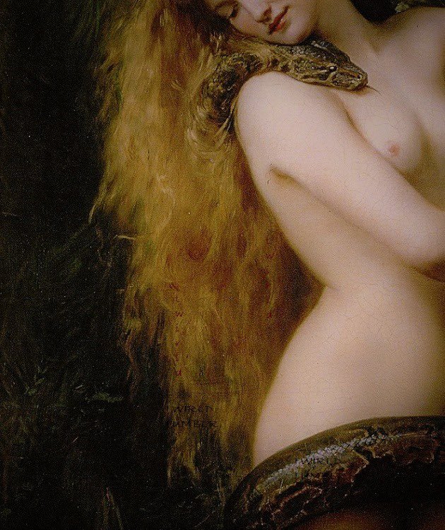 Detail : Lilith, by John Collier (1887)