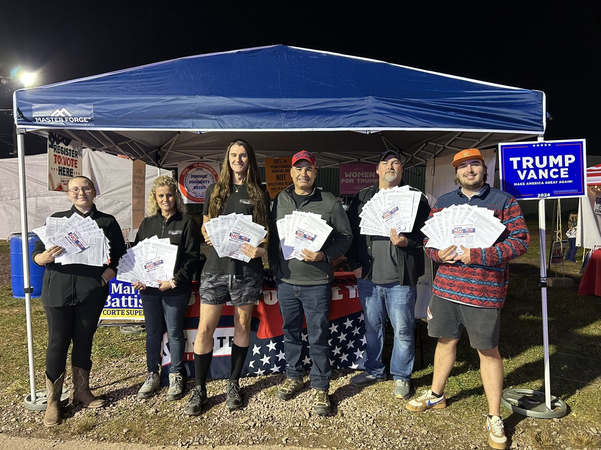 ThePersistence (@scottpresler) on Twitter photo Yesterday, we registered 51 voters + Emergency Backup Ballots at the Luzerne County Fair.
You could see families carrying Trump signs all through the fairgrounds.
+51π₯ in Pennsylvania
CC: <a href="/jones_lill86966/">lillian.jones</a>, <a href="/Ginagina822/">Gina Mancato #RegisterPAforTrump</a>, <a href="/MC4PA/">Matthew Contreras</a>, <a href="/Emerson__Viars/">Emerson Viars</a> Yesterday, we registered 51 voters + Emergency Backup Ballots at the Luzerne County Fair.
You could see families carrying Trump signs all through the fairgrounds.
+51π₯ in Pennsylvania
CC: <a href="/jones_lill86966/">lillian.jones</a>, <a href="/Ginagina822/">Gina Mancato #RegisterPAforTrump</a>, <a href="/MC4PA/">Matthew Contreras</a>, <a href="/Emerson__Viars/">Emerson Viars</a>