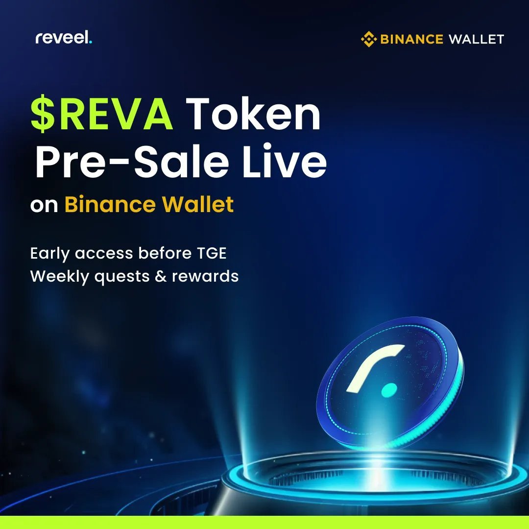 Floem (@floemweb3) on Twitter photo I don’t chase every airdrop that pops up.
What matters to me is:
Is there an actual product?
Are the rules transparent?
Is there a clear advantage to joining early?
The $REVA drop in Binance Wallet checks all those boxes.
<a href="/r3vl_xyz/">Reveel</a> is already live with a working product, I don’t chase every airdrop that pops up.
What matters to me is:
Is there an actual product?
Are the rules transparent?
Is there a clear advantage to joining early?
The $REVA drop in Binance Wallet checks all those boxes.
<a href="/r3vl_xyz/">Reveel</a> is already live with a working product,