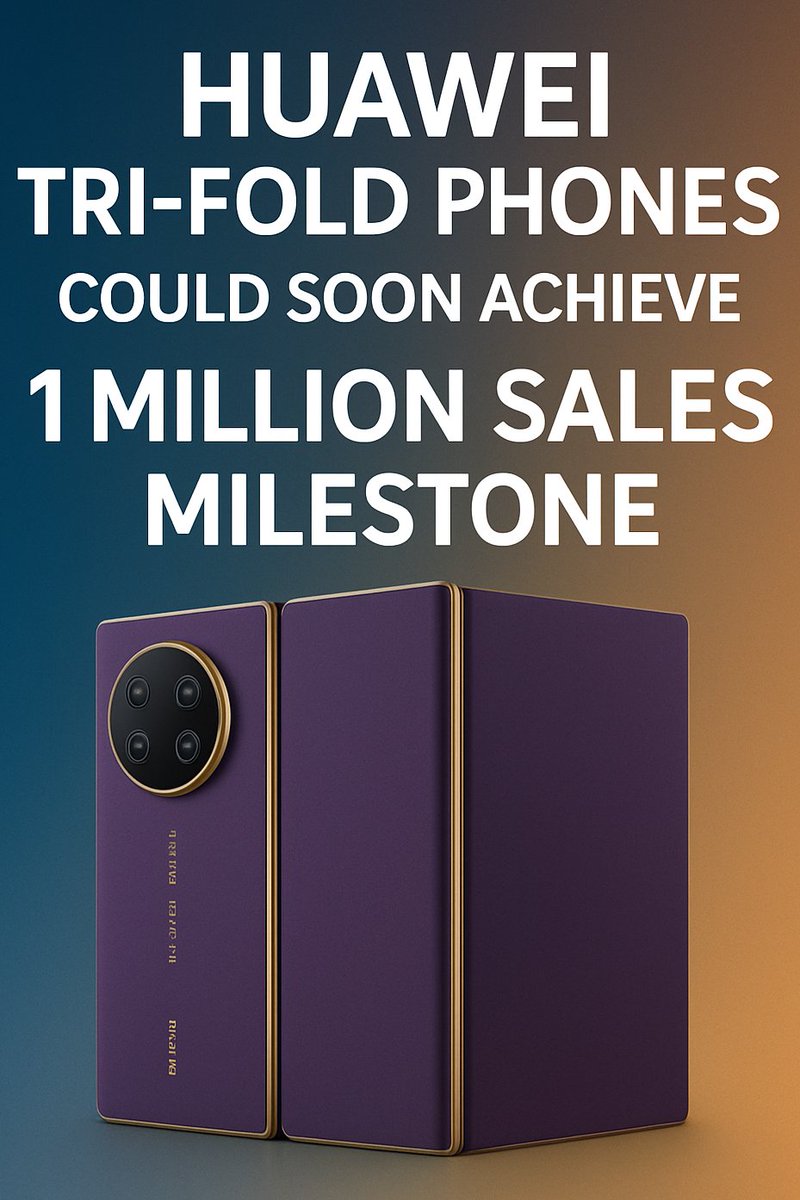 neonbytesonline's tweet photo. Huawei is making waves in the foldable smartphone industry with its innovative tri-fold phones, offering users a larger display, sleek design, and powerful performance. 
https://t.co/Ag7Nl0jpvX https://t.co/aX179A8Pnl