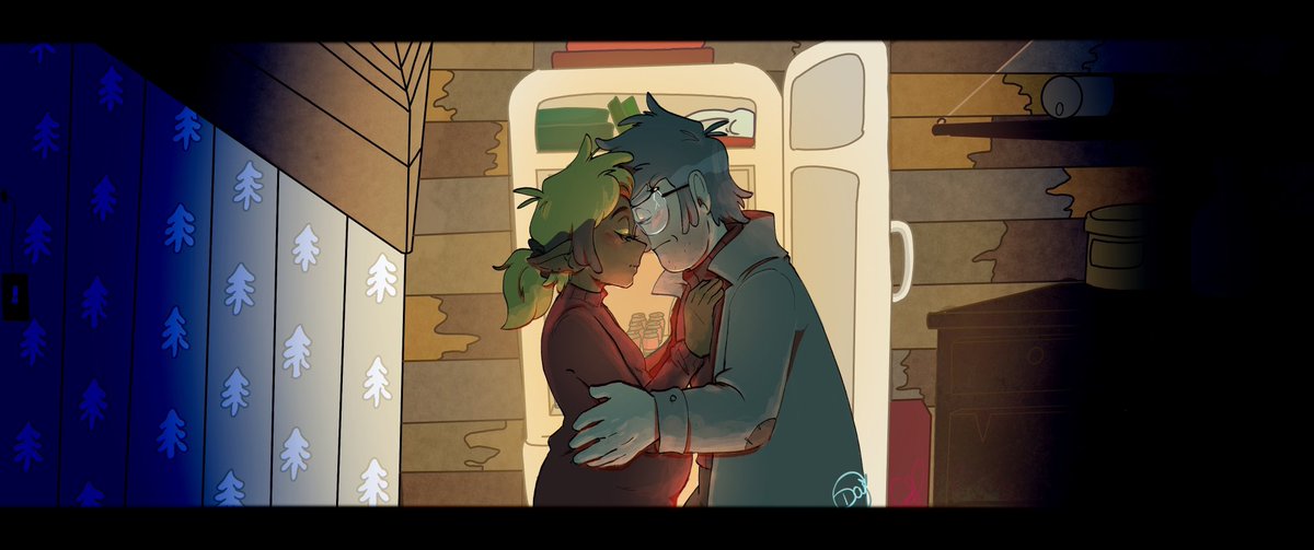 Conq_After_Dark's tweet photo. Future 💛

'Cause there we are again in the middle of the night.
We're dancing 'round the kitchen in the refrigerator light.

In collaboration with the amazingly talented @FloeFlan! 🫶🏾

#billfordweek #billford https://t.co/AQL39zmUuz