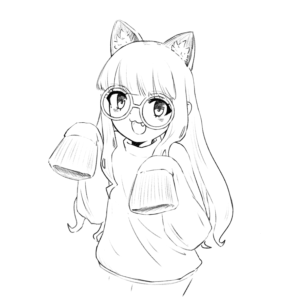 Doodling- I mean working with inya🐈🐙
#inART #いなート