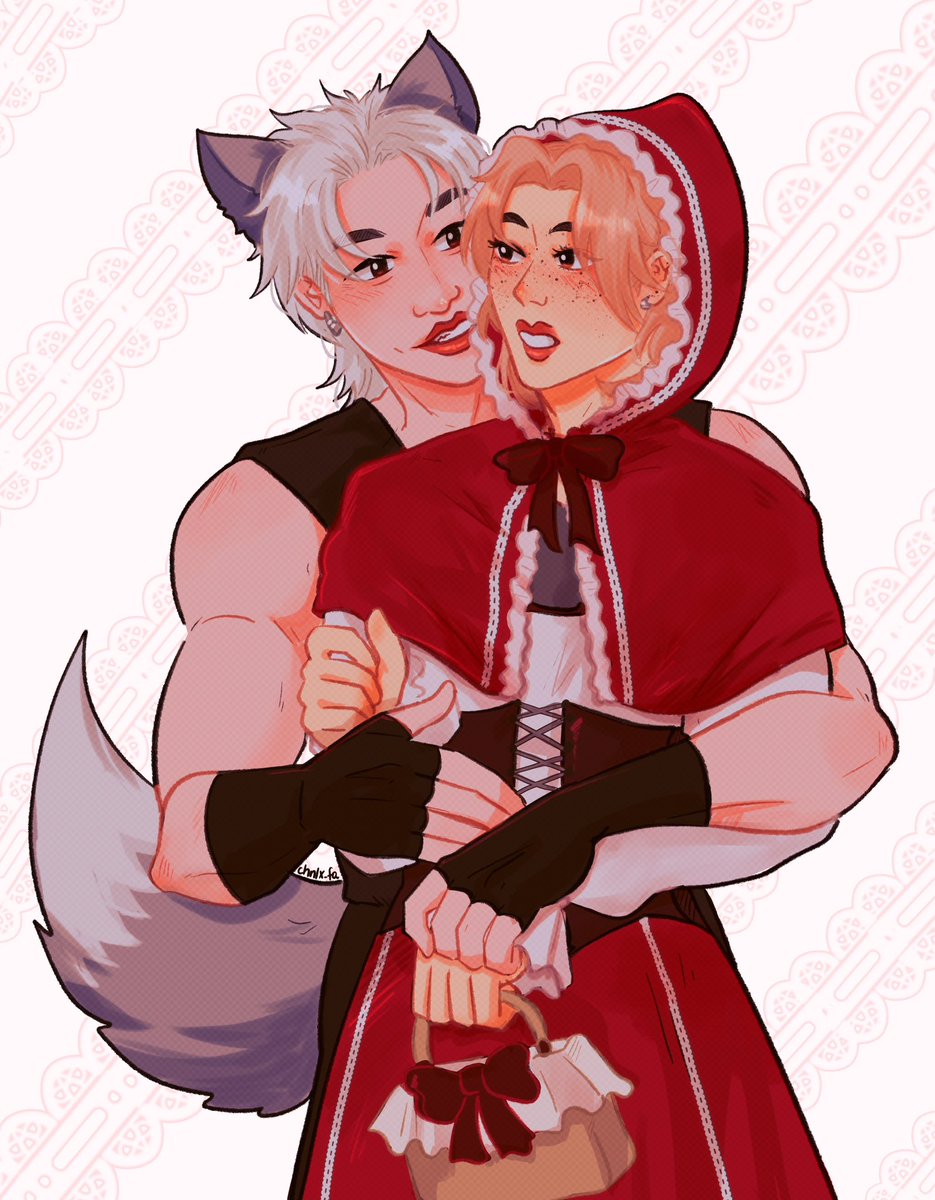 where to, little red riding hood? 🐺♥️