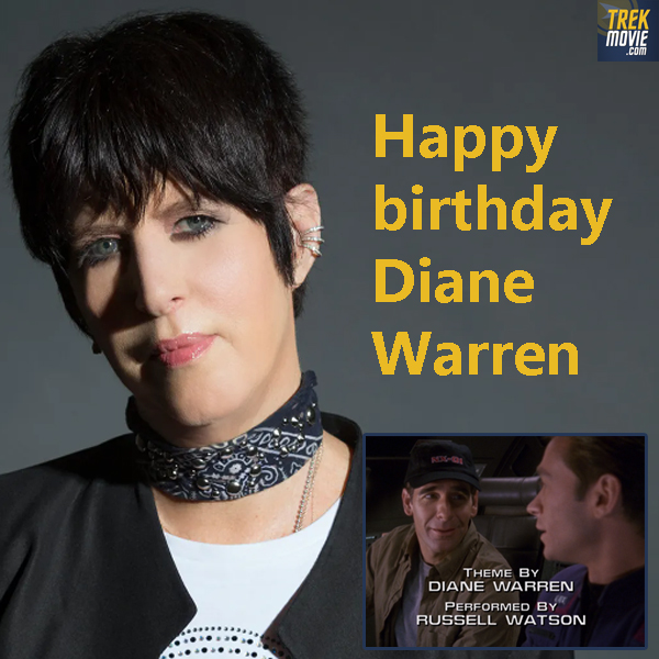 Happy birthday to the Oscar-winning, Grammy-winning, Emmy-winning (we could keep going) Diane Warren, who wrote the #Enterprise theme song. It was written for the film Patch Adams and called "Faith of the Heart," but was retitled "Where My Heart Will Take Me" for Enterprise.