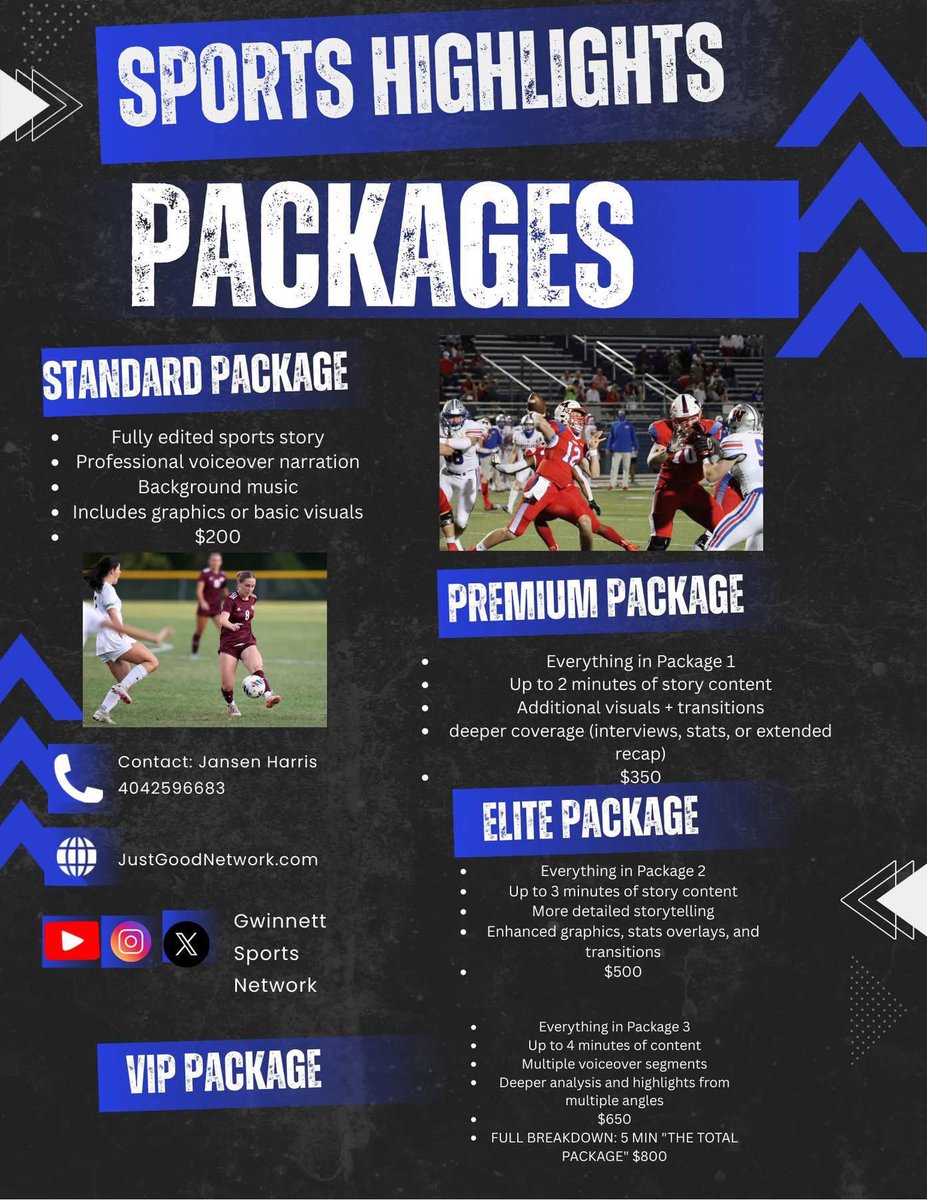 🏅 Athletes with broadcast stories have a major edge:
📈 +78% social media growth in 24hrs
💰 2.5x more likely to land sponsorships
❤️ 65% of viewers feel more connected after seeing a story
A 2-min spotlight can change a career.
<a href="/GwinnettsportsN/">Gwinnett Sports Network</a>