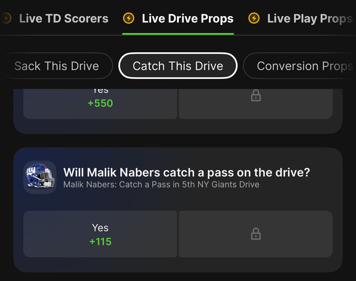 No way Malik Nabers doesn’t get fed coming out of the half? Right??