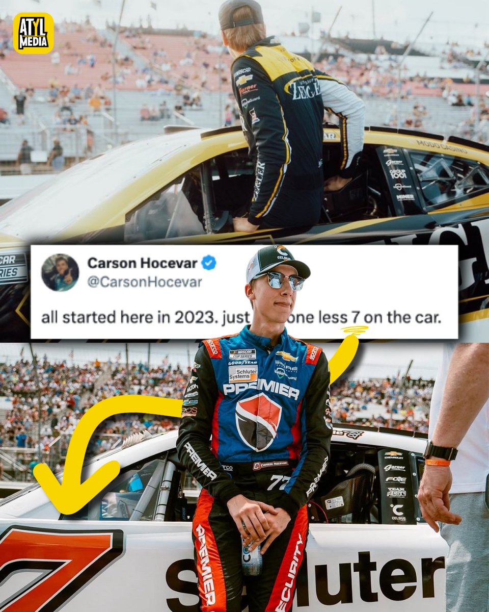 Gateway is a special track for Carson Hocevar ♡  

Two years ago, he made his first NASCAR Cup Series start, stepping in for Corey LaJoie who was filling in for a suspended Chase Elliott.

How time flies!